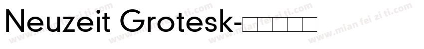 Neuzeit Grotesk字体转换